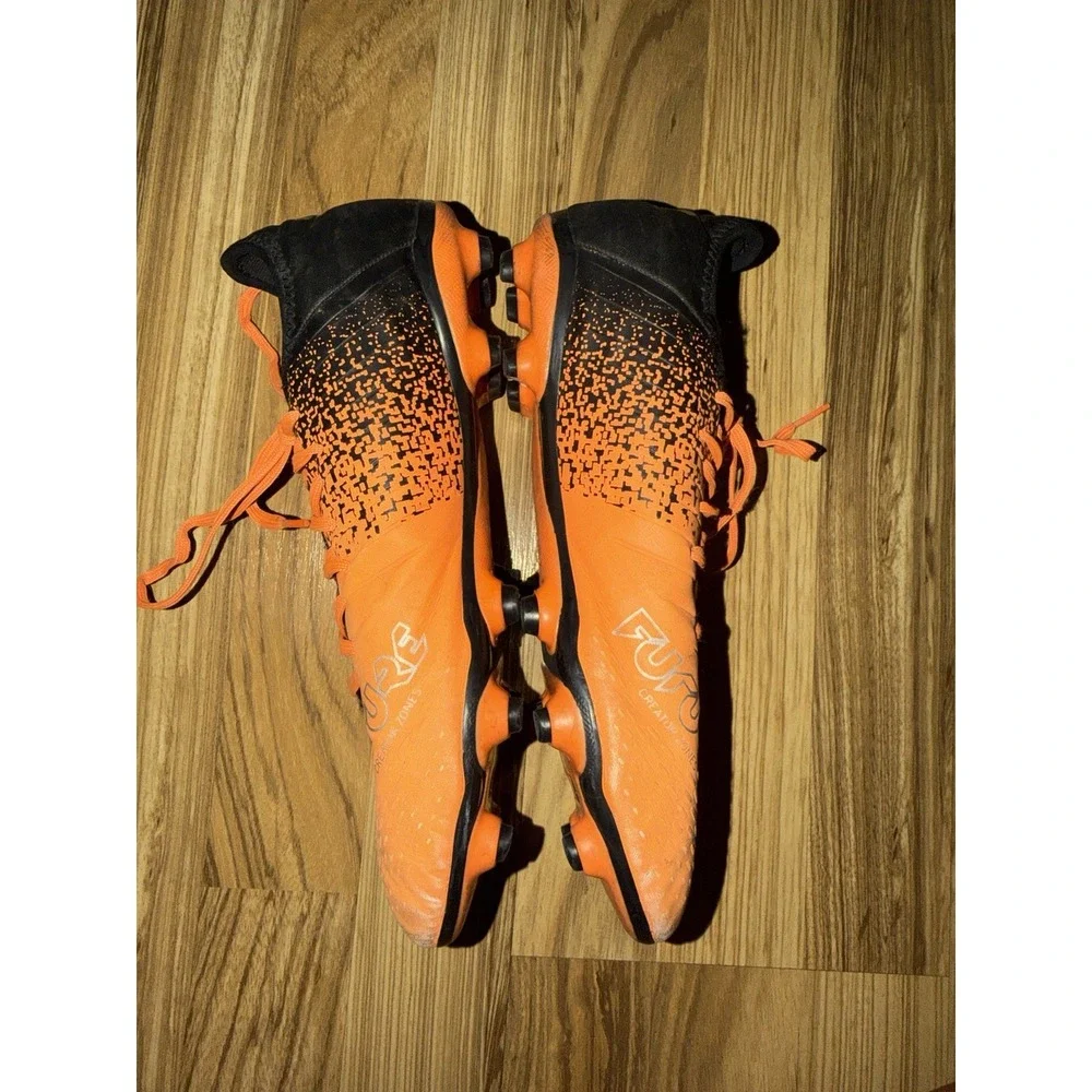 Puma FUTURE Z 4.3 FG/AG Orange Black Soccer Cleats 106767-01 Men's Sz 9.5